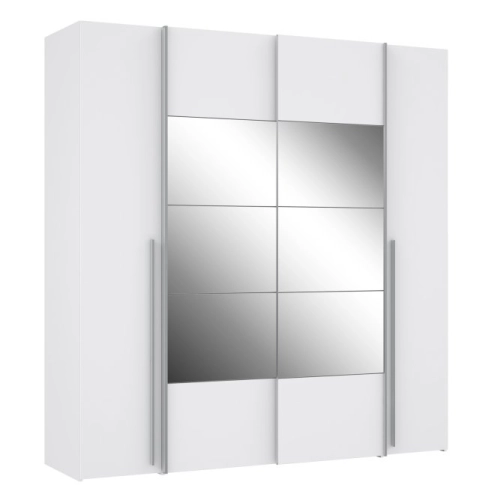 Szafa z lustrem 200 cm Biała